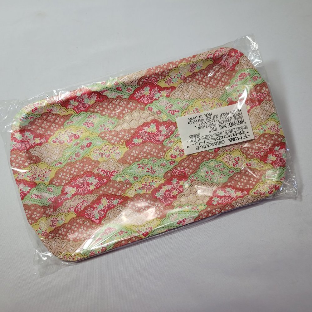 Japanese Paper Tray Chiyogami Washi Pastel Kobayashi Co NEW Desk Organizer